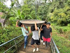 Preparativos para Pachamama en Sarayaku